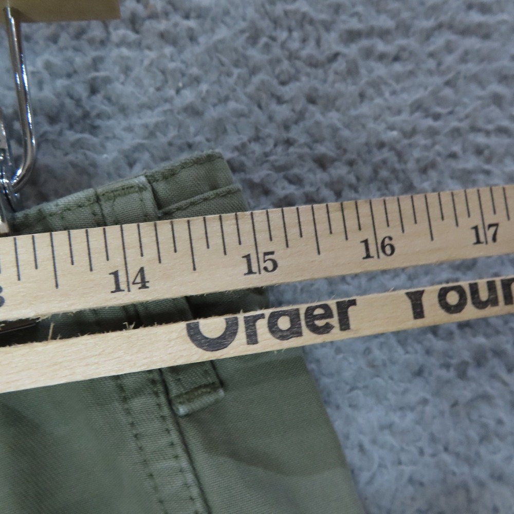 Etienne Marcel Drop Crotch Utility Pants Olive Green Distressed Cropped 25 Lux - Picture 9 of 16